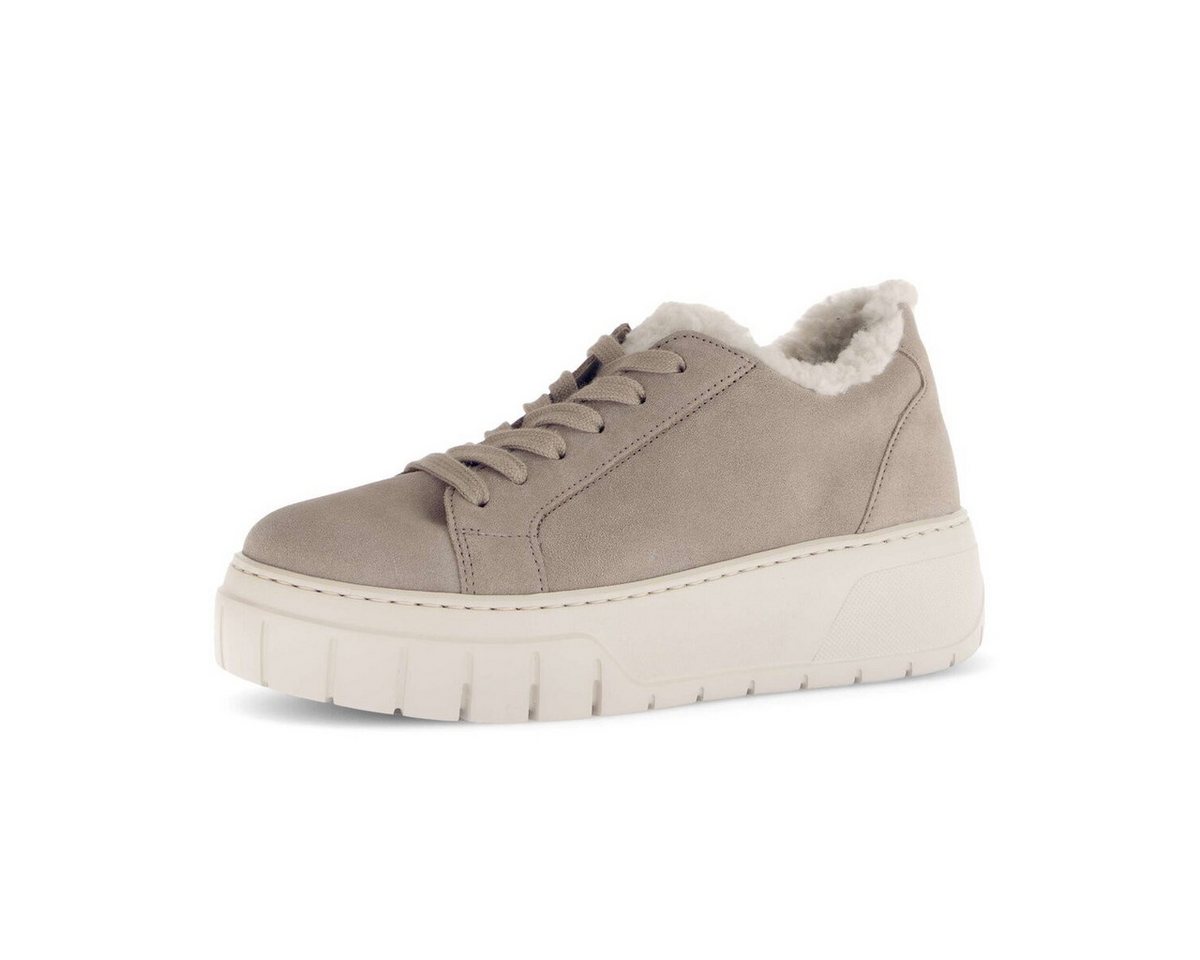 Gabor Sneaker low Materialmix Leder/Lederimitat Sneaker (beige)