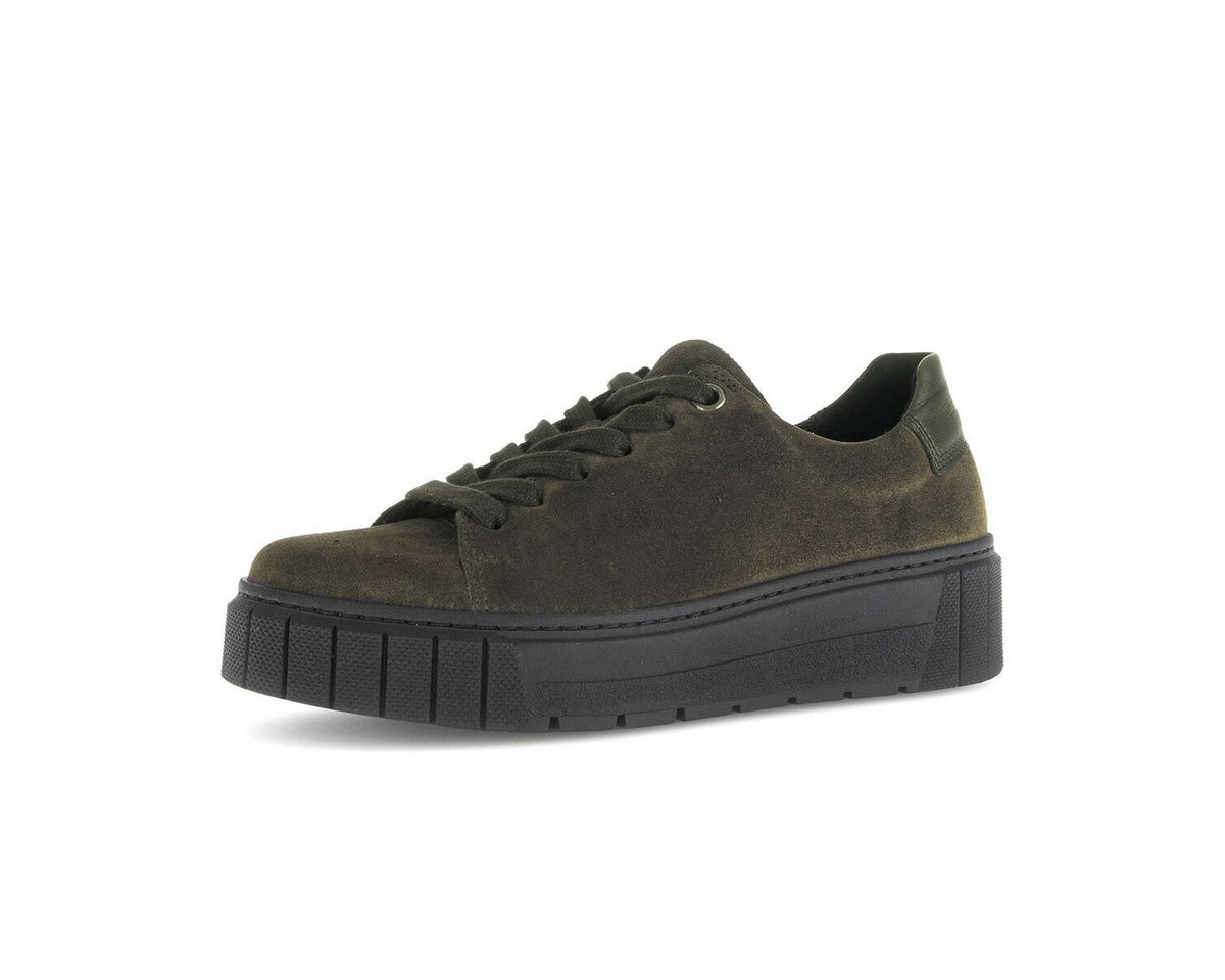Gabor Sneaker low Materialmix Leder Sneaker (grün)