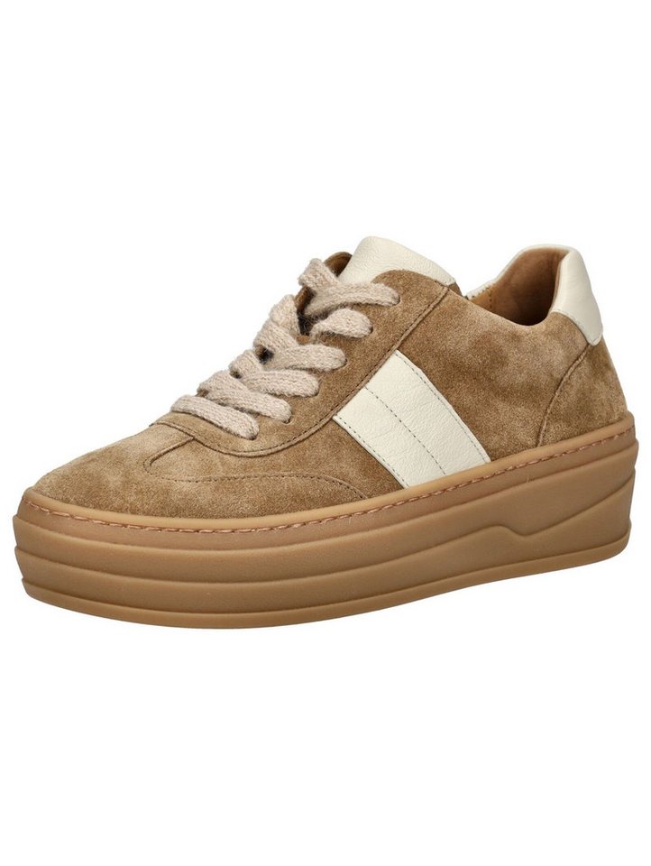 Gabor Sneaker Veloursleder Plateausneaker (beige/braun)