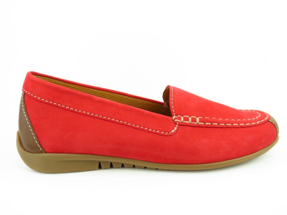 Gabor Soft Nubuk red peanut Hochfrontpumps