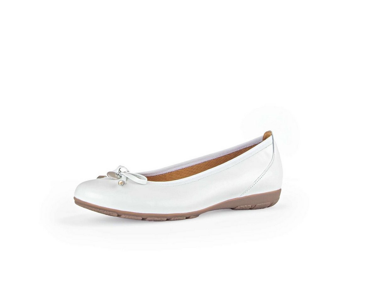 Gabor Sportliche Ballerina Glattleder Ballerina (weiß)