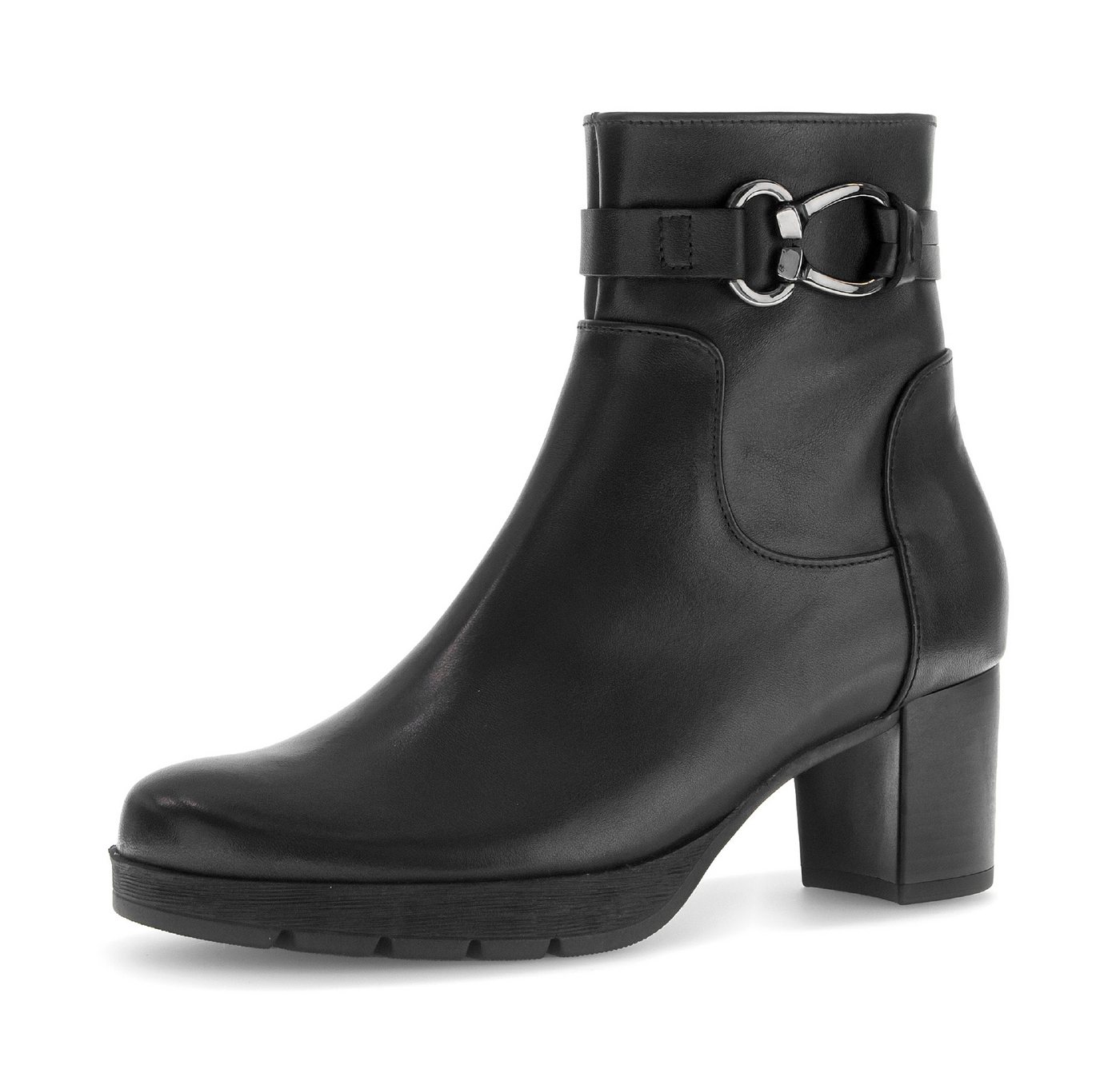 Gabor St. Tropez Stiefelette, Blockabsatz, Businessstiefelette mit Schmuckelement