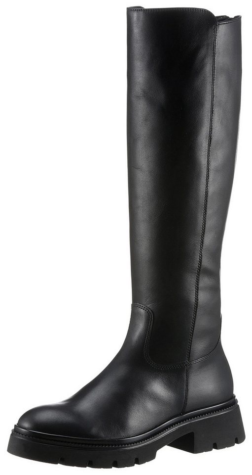 Gabor Stiefel, Blockabsatz, Langschaftstiefel in cleaner Optik