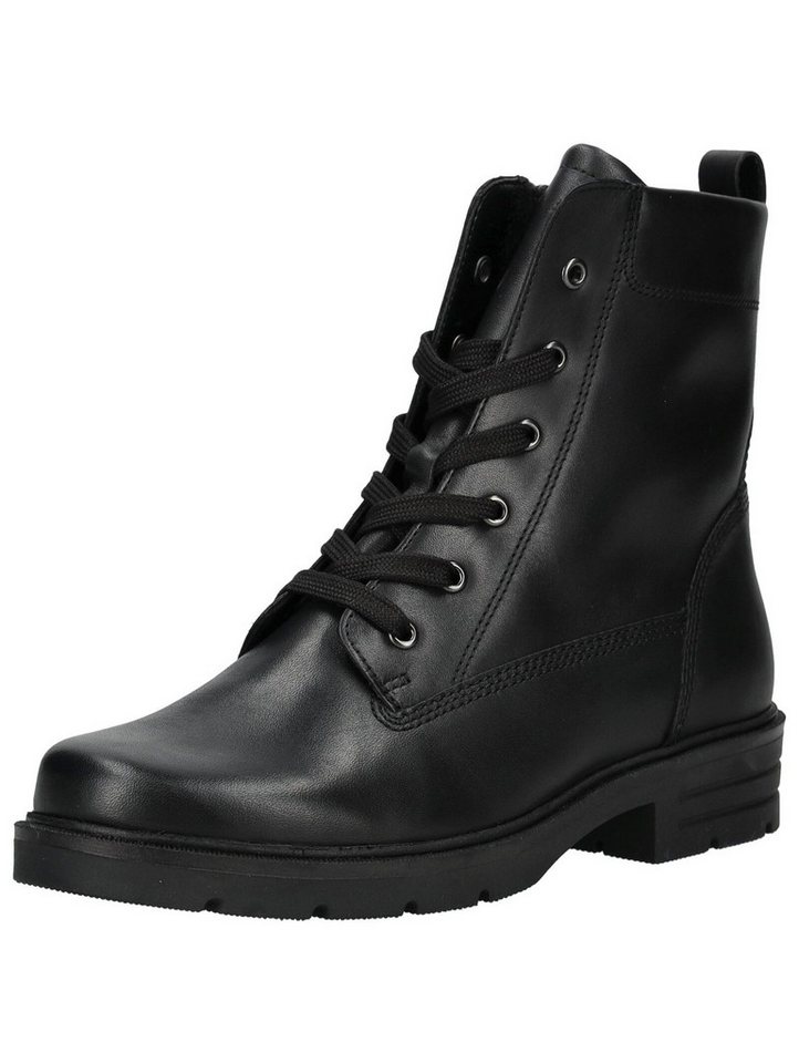 Gabor Stiefelette Glattleder Schnürstiefelette (schwarz)