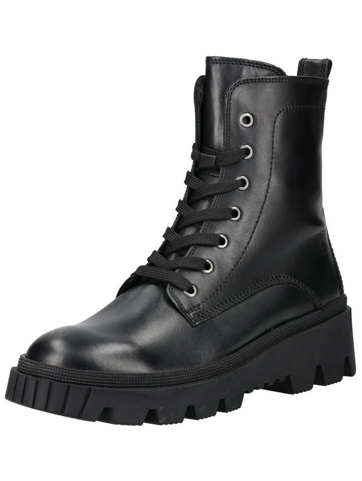 Gabor Stiefelette Glattleder Schnürstiefelette (schwarz)