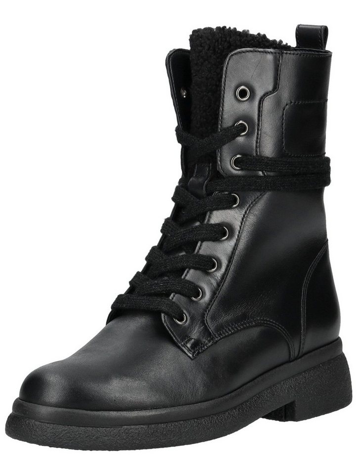 Gabor Stiefelette Glattleder Schnürstiefelette (schwarz)