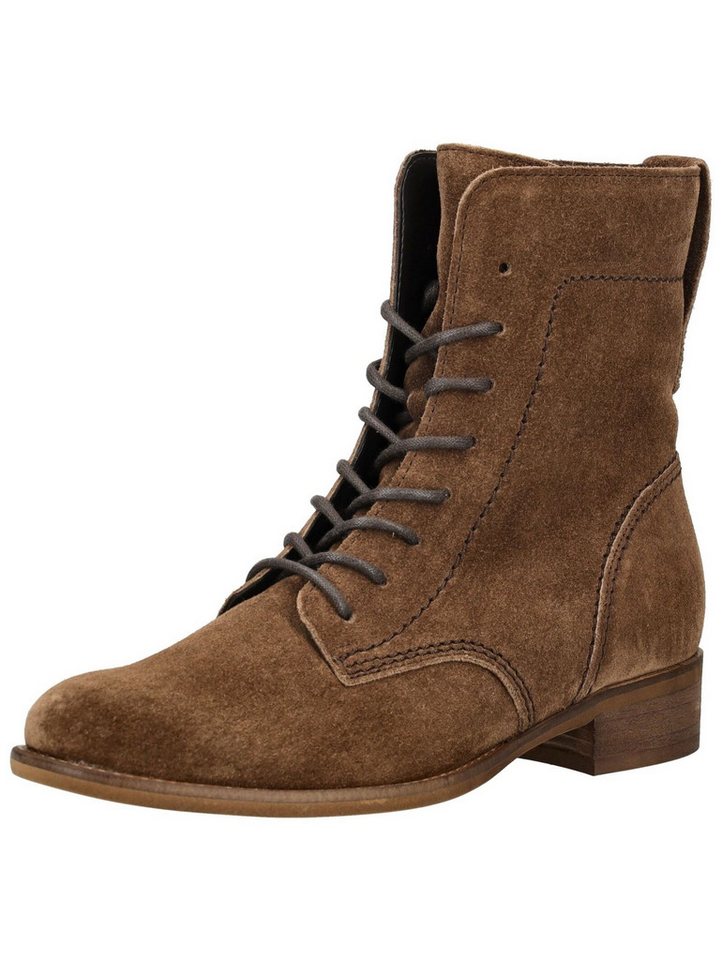 Gabor Stiefelette Veloursleder Schnürstiefelette (Whisky)
