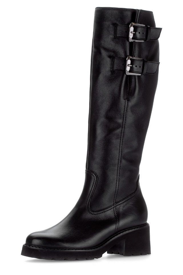 Gabor TUNIS Stiefel, Blockabsatz, Langschaftstiefel in Bequemweite G (weit)