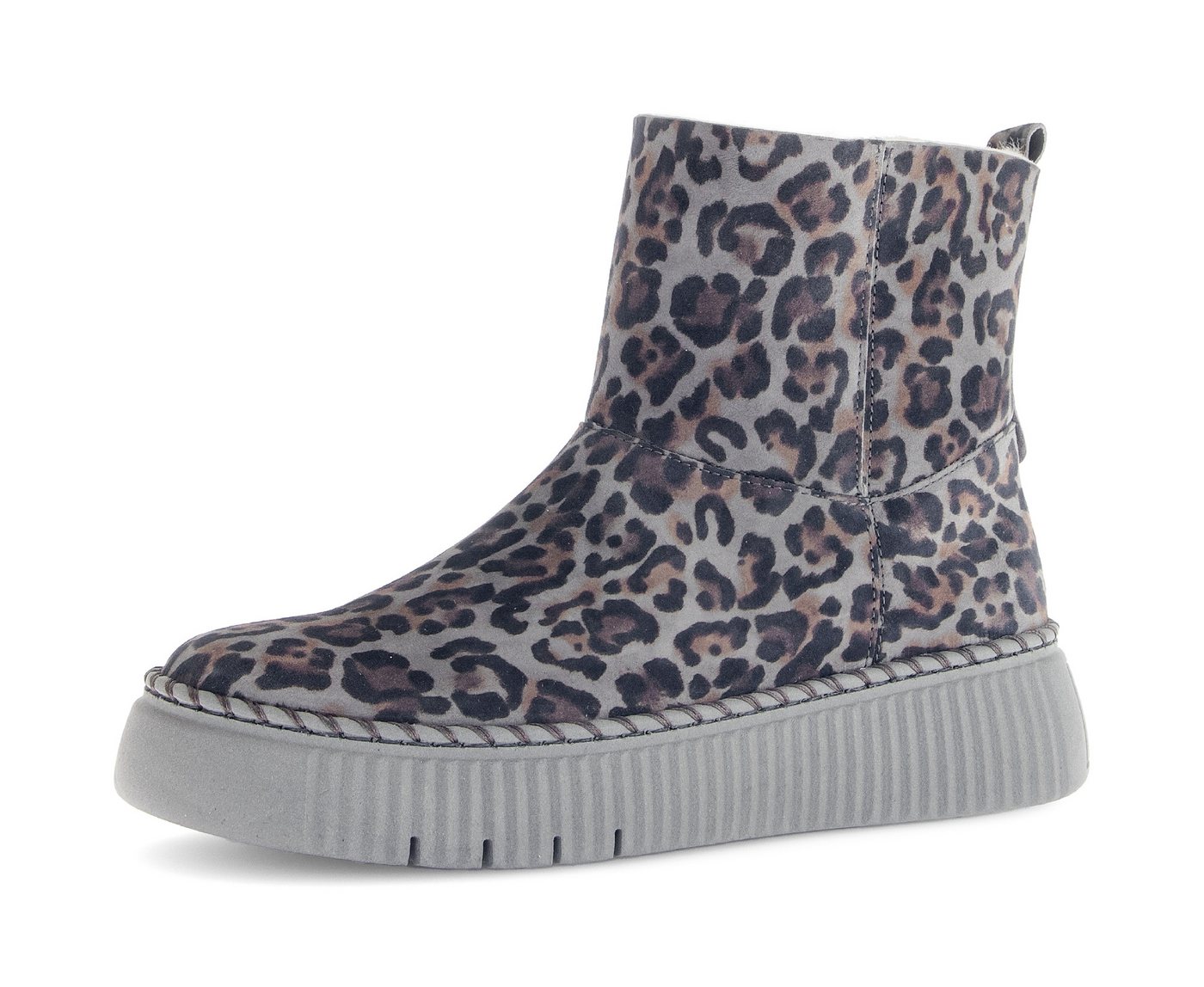 Gabor Winterboots, Plateau, Stiefelette mit praktischem Innenreißverschluss (grau)