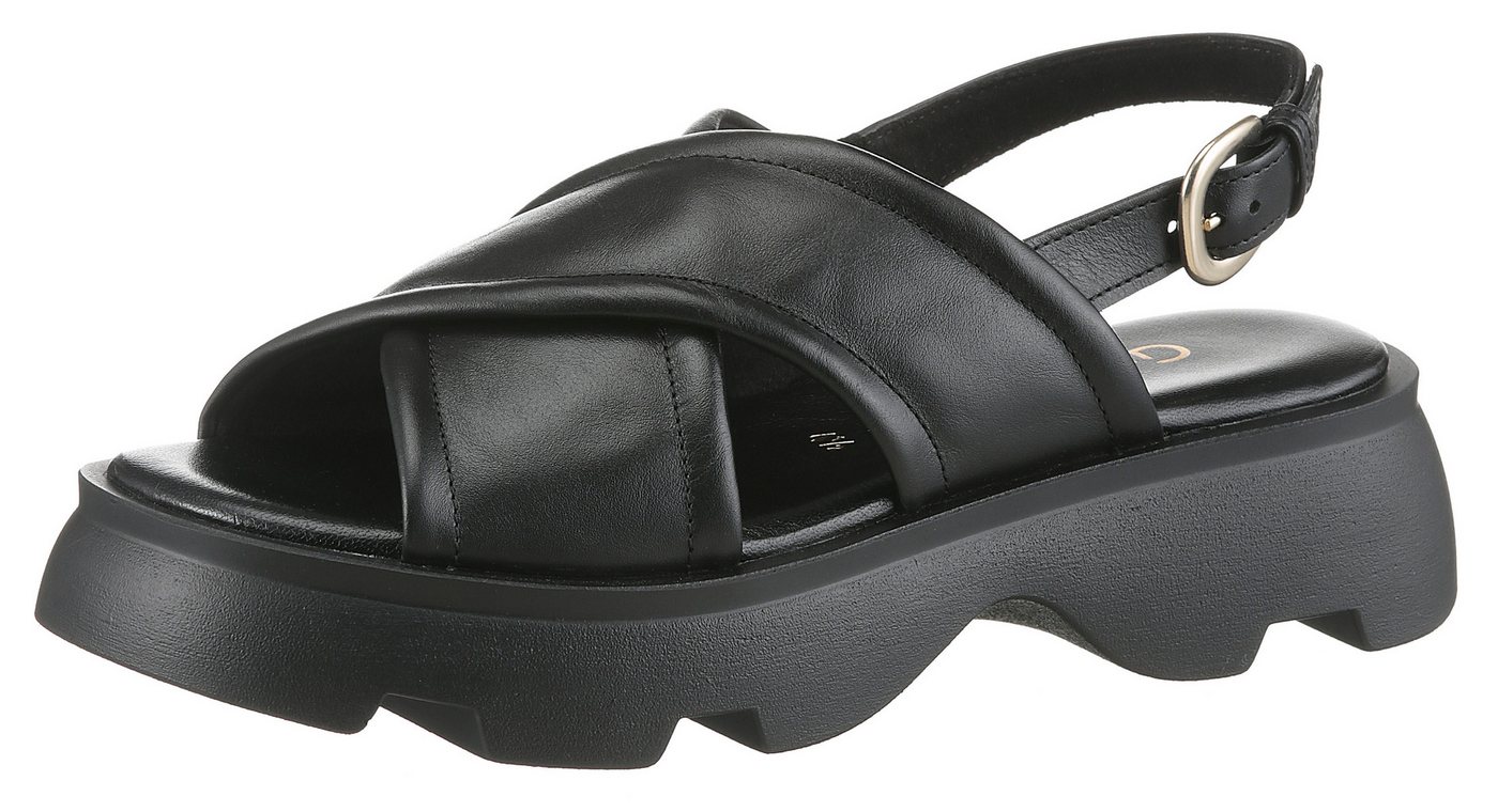 Gabor YORK Sandalette, Plateau, Riemchensandale, Sommerschuh in trendigem Look, G-Weite