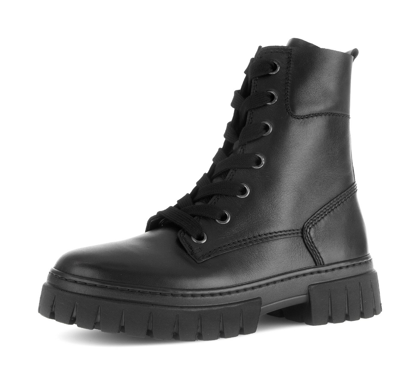 Gabor YORK Schnürboots, Blockabsatz, Plateau, Schnürstiefelette in Schuhweite G (weit)
