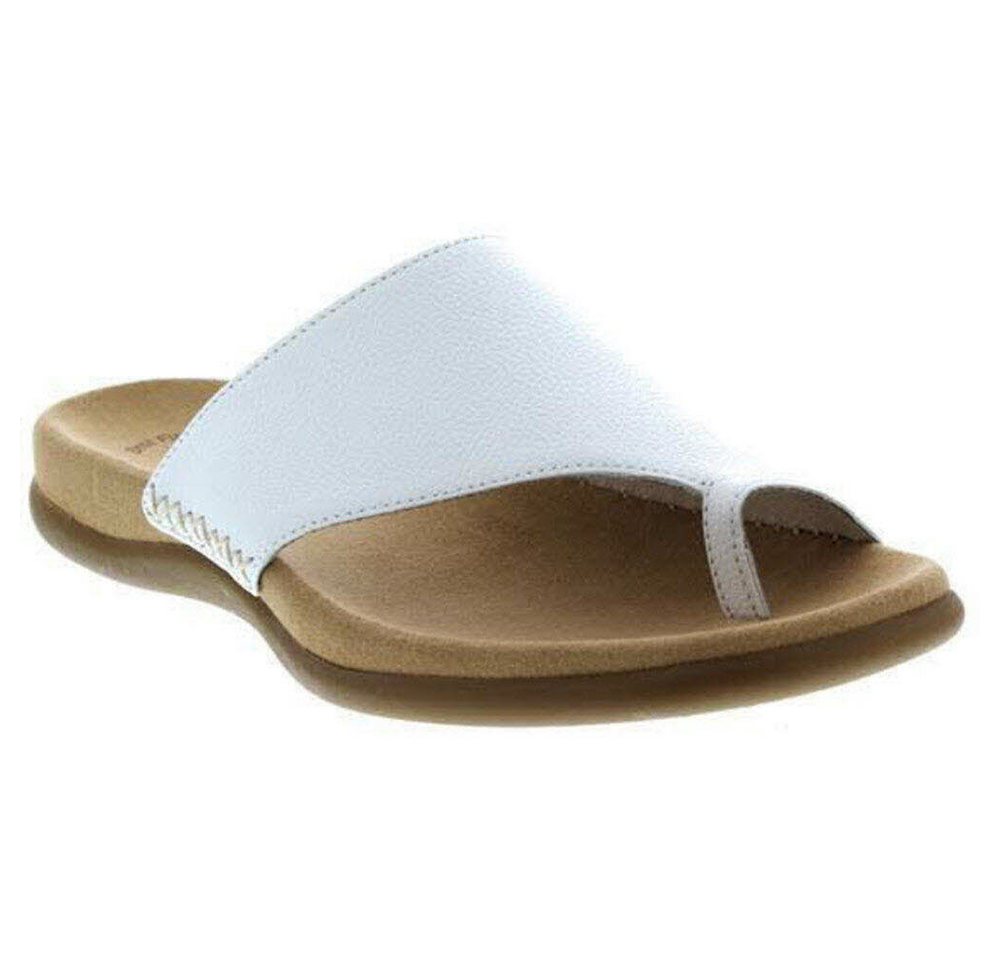 Gabor Zehentrenner Pantolette (weiß)