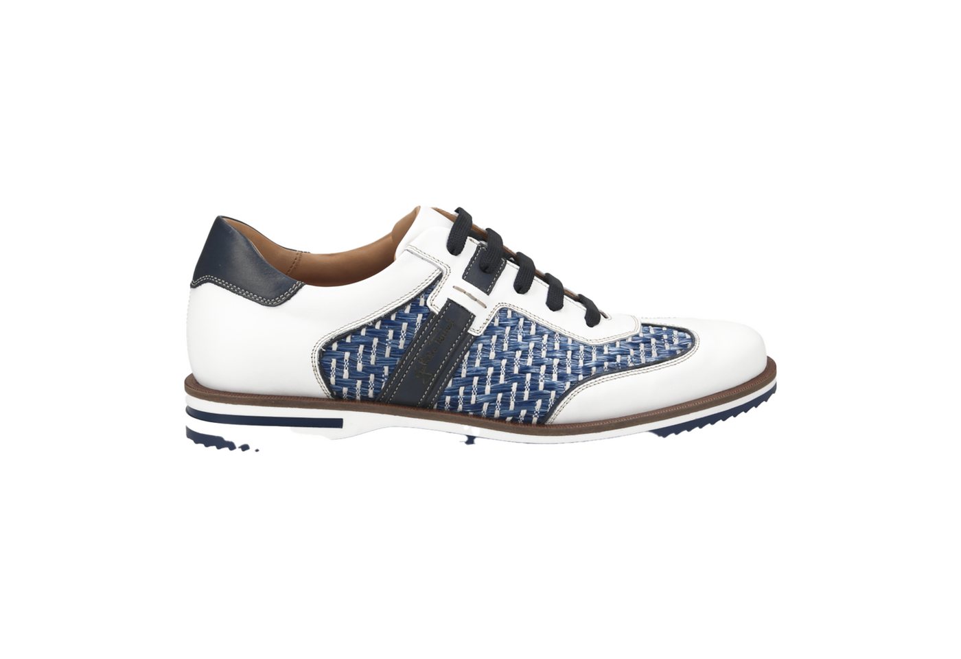 Galizio Torresi 310530 V70144, Schnürschuhe, Weiß / Blau, Herren Schnürschuh