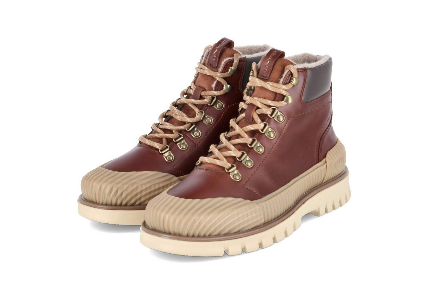 Gant 31641108/G45 Herren Leder und Synthetik braun Schnürstiefel