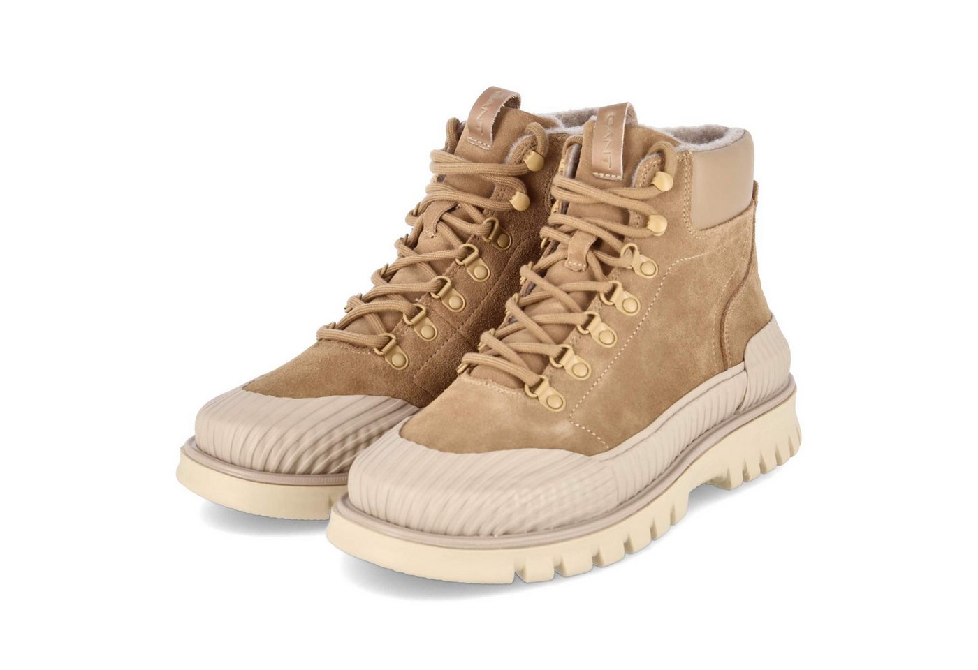 Gant 31643073/G14 Herren Leder und Synthetik beige Schnürstiefel