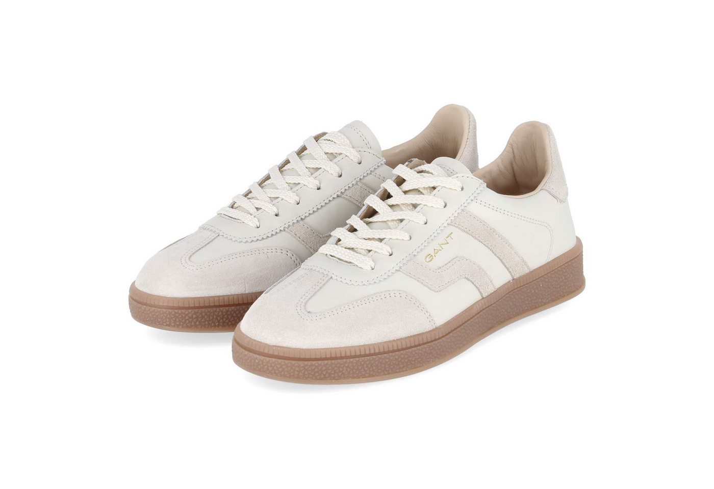 Gant 32531196/G29 Damen Glattleder weiss Schnürschuh