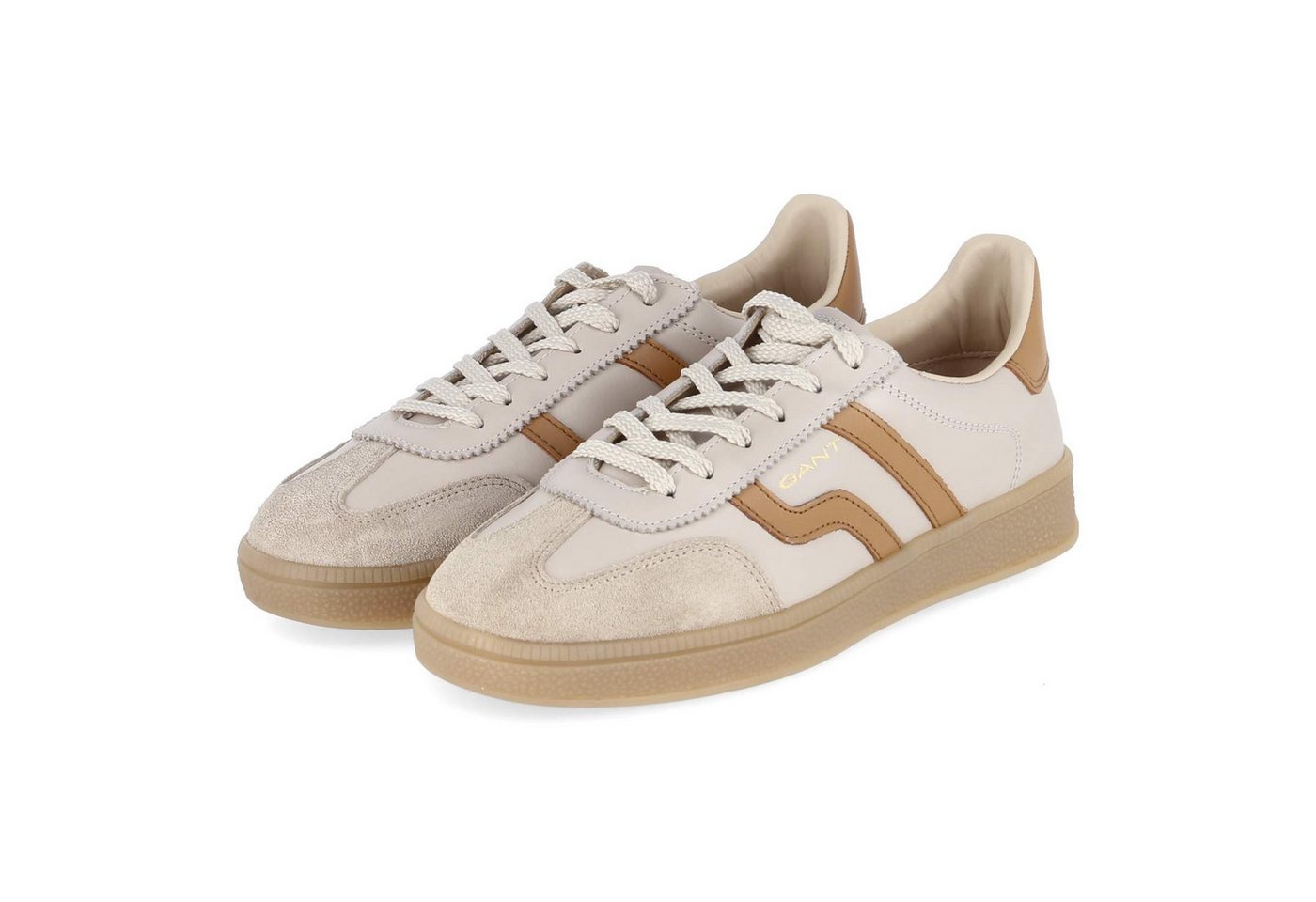 Gant 32531247/G111 Damen Glattleder beige Schnürschuh