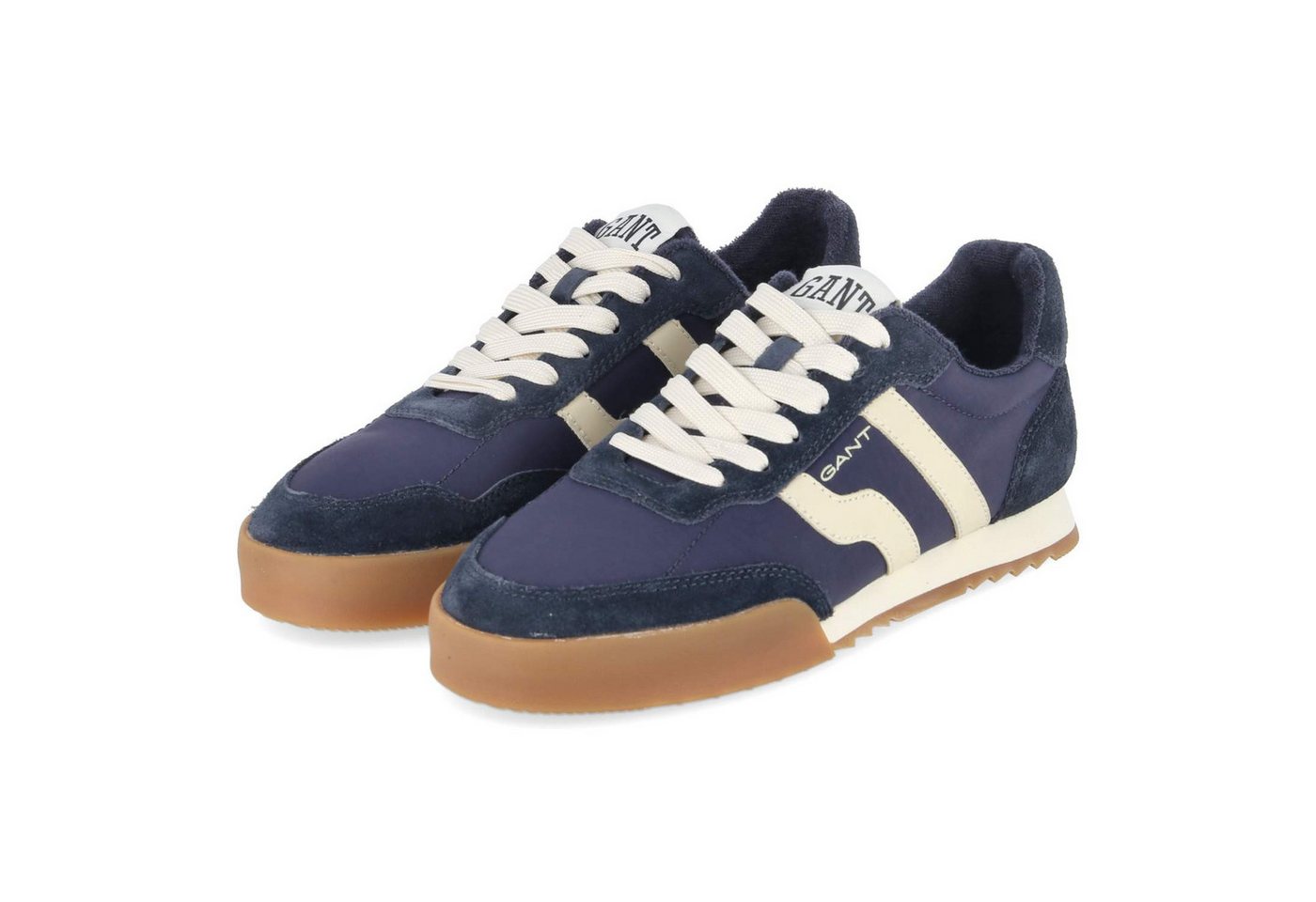 Gant 32633172/G69 Herren Leder & Textil blau Schnürschuh