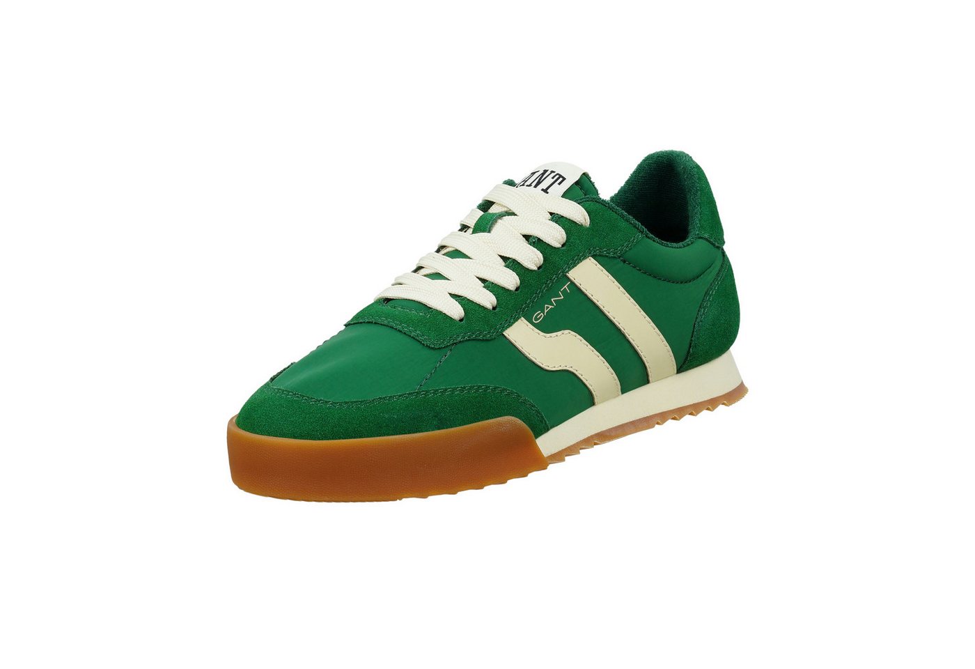 Gant Baylle Sneaker Retro Sneaker, Schnürschuh mit modischer Gummilaufsohle (grün)