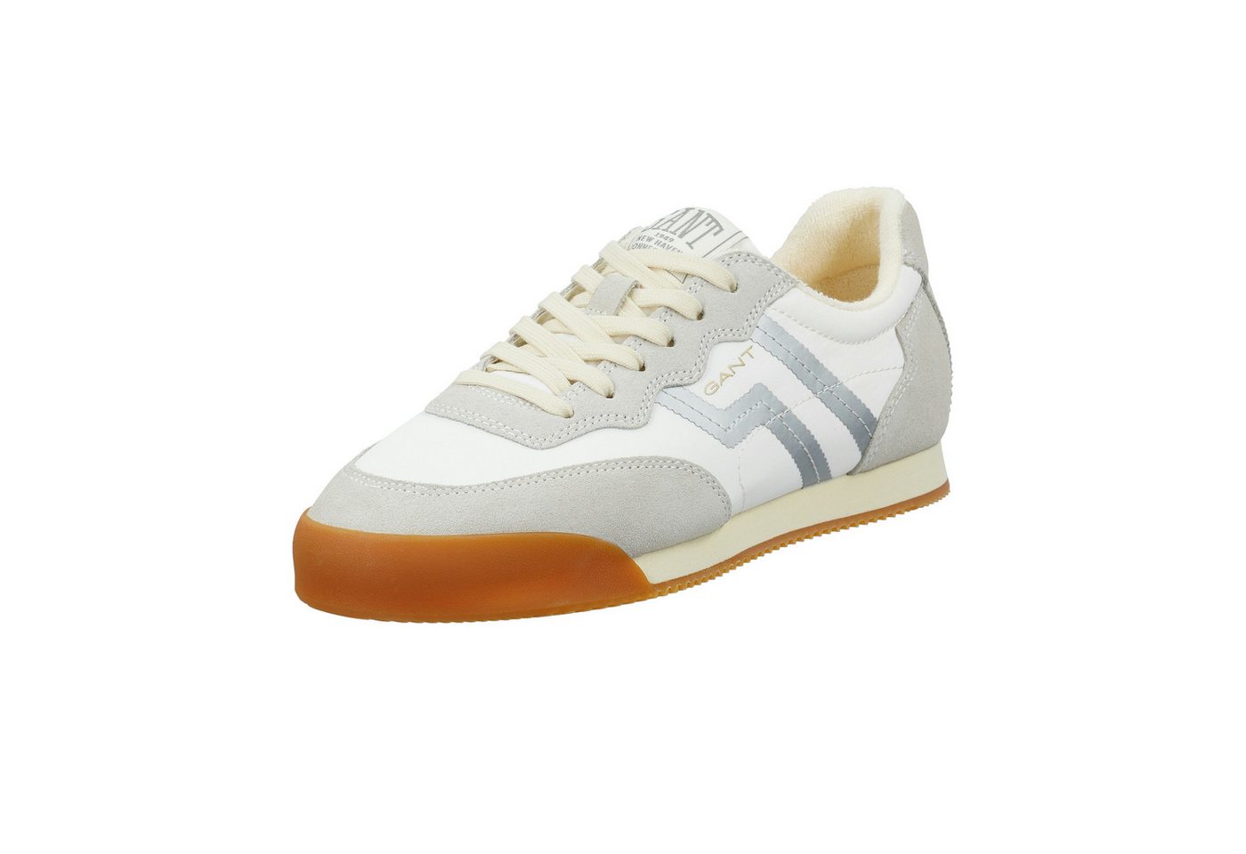Gant Beylana Sneaker Retro Sneaker, Schnürschuh mit Lederinnensohle (beige)