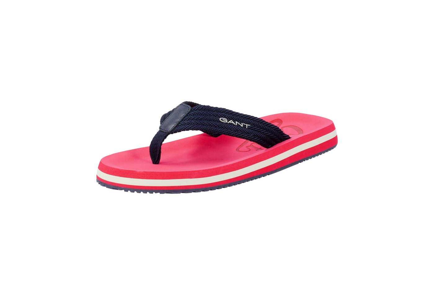 Gant Brodale Zehentrenner Sommerschuh, Strandschuh, Flats, Strandschuh mit Zehensteg