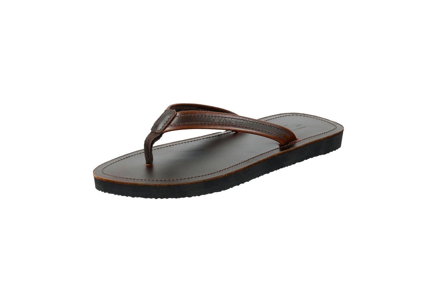 Gant Brodale Zehentrenner Sommerschuh, Strandschuh, Slides, Flats mit Lederfutter