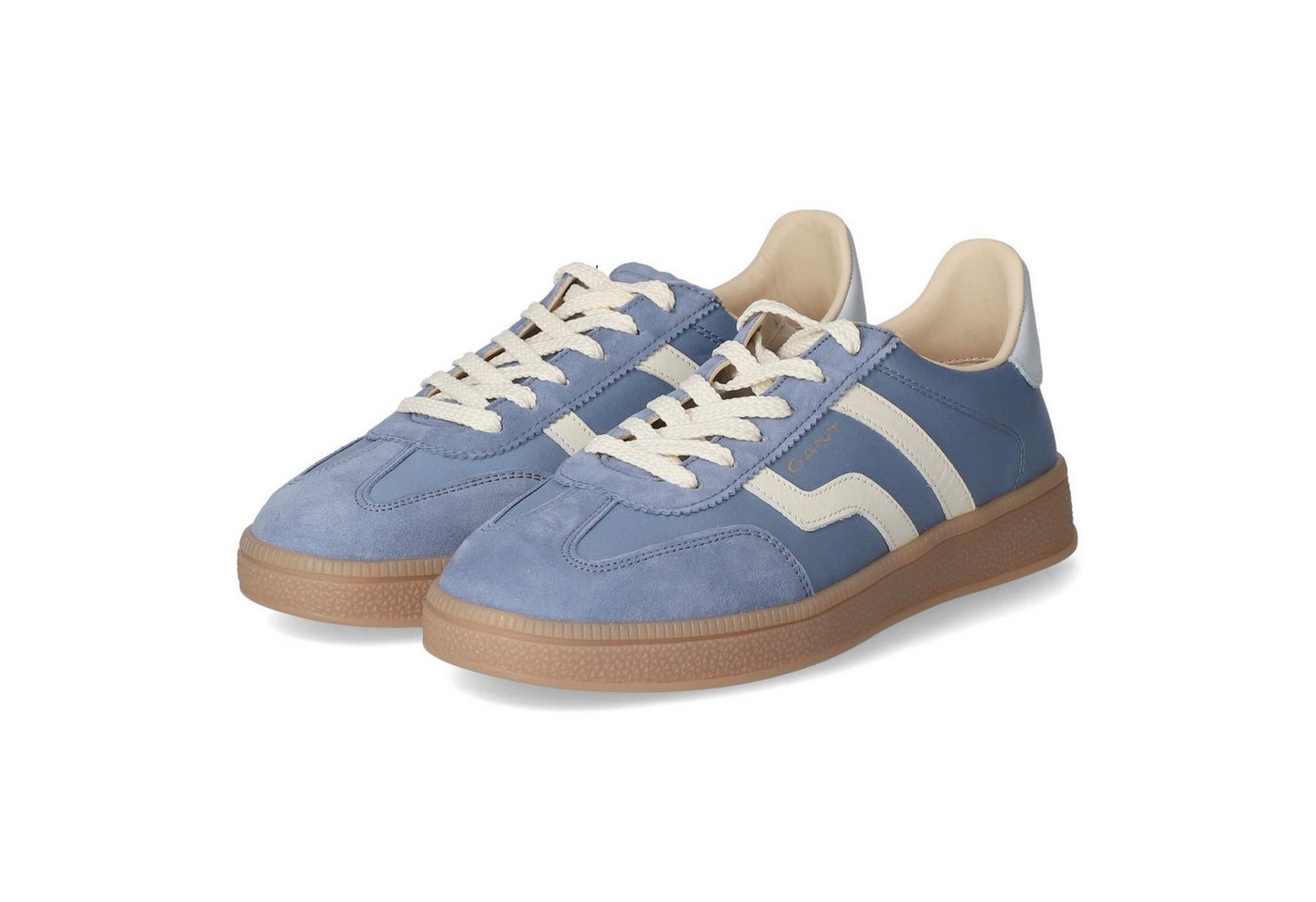 Gant 32533198/G981 Damen Leder & Textil blau-kombi Schnürschuh