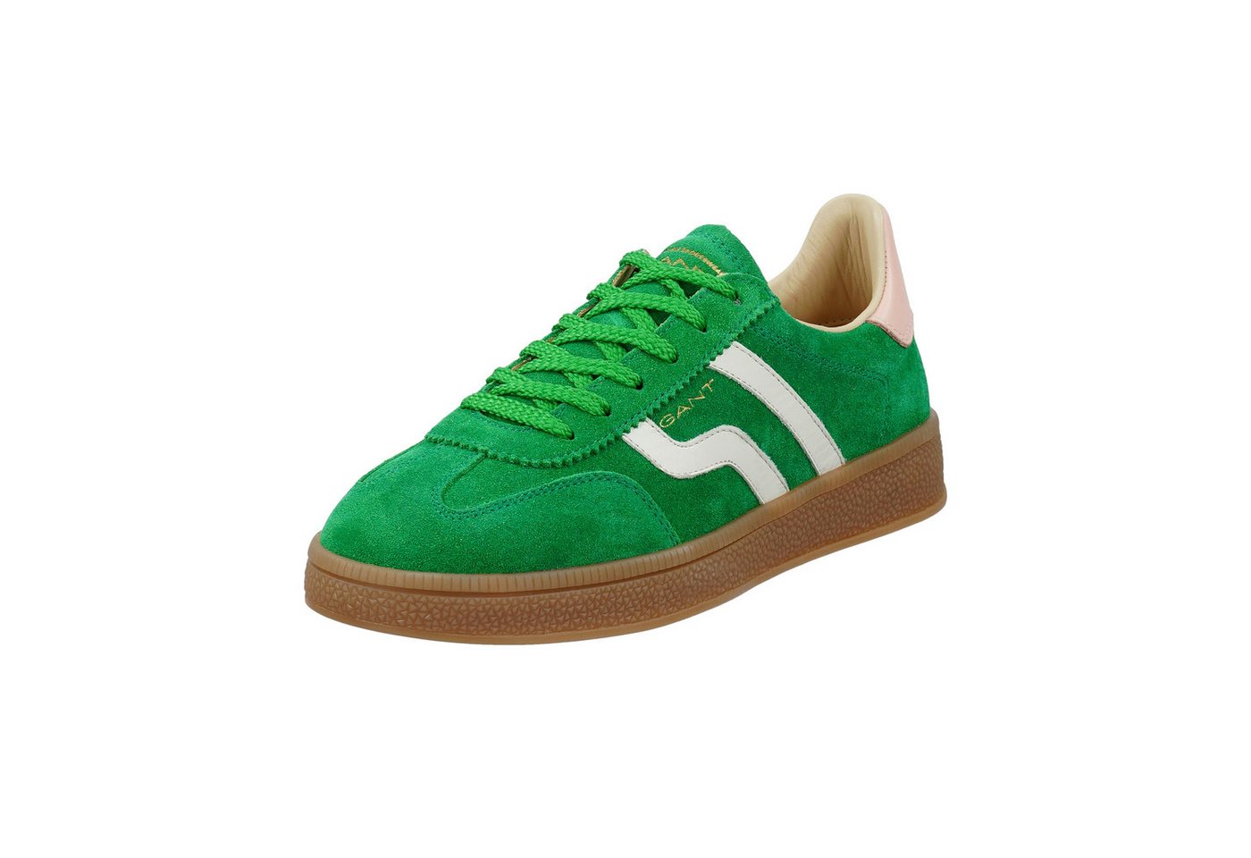 Gant Cuzima Sneaker Retro Sneaker, Schnürschuh mit Lederinnensohle (grün/rosa)