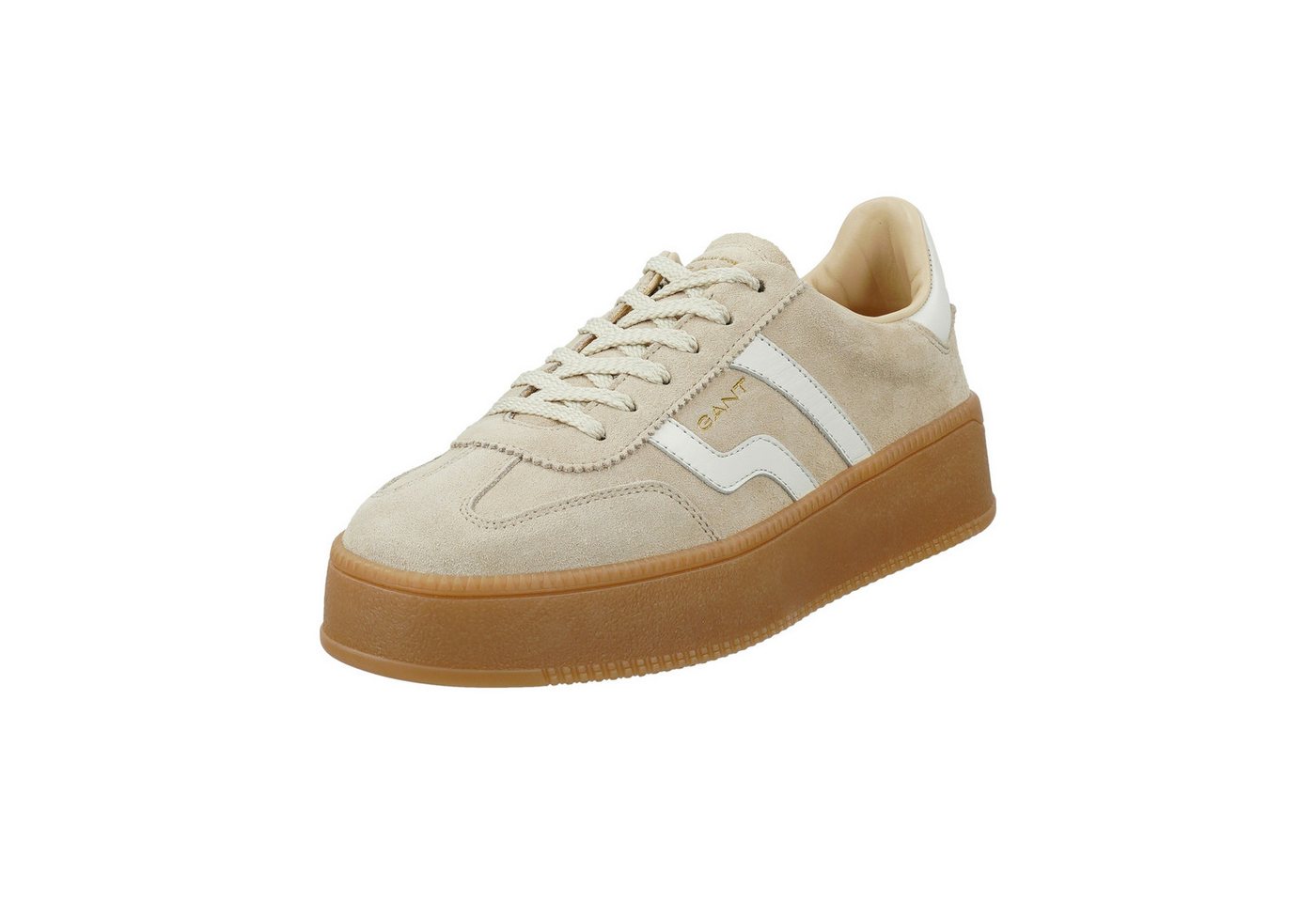 Gant Cuzmani Plateausneaker Retro Sneaker, Schnürschuh, Freizeitsneaker mit Lederfutter