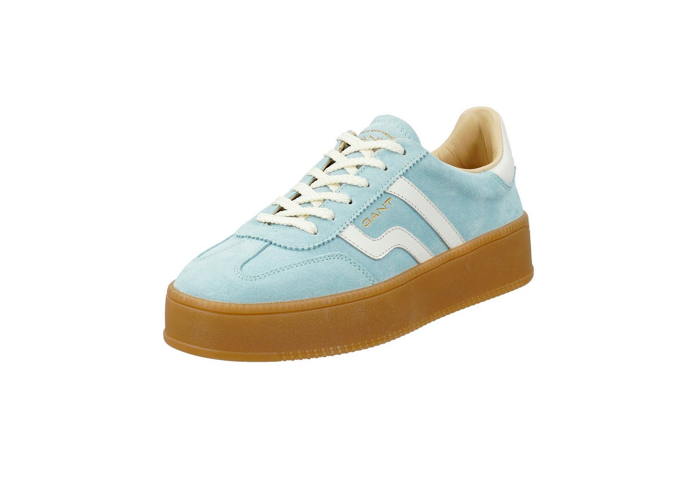 Gant Cuzmani Plateausneaker Retro Sneaker, Schnürschuh, Freizeitsneaker mit Lederfutter
