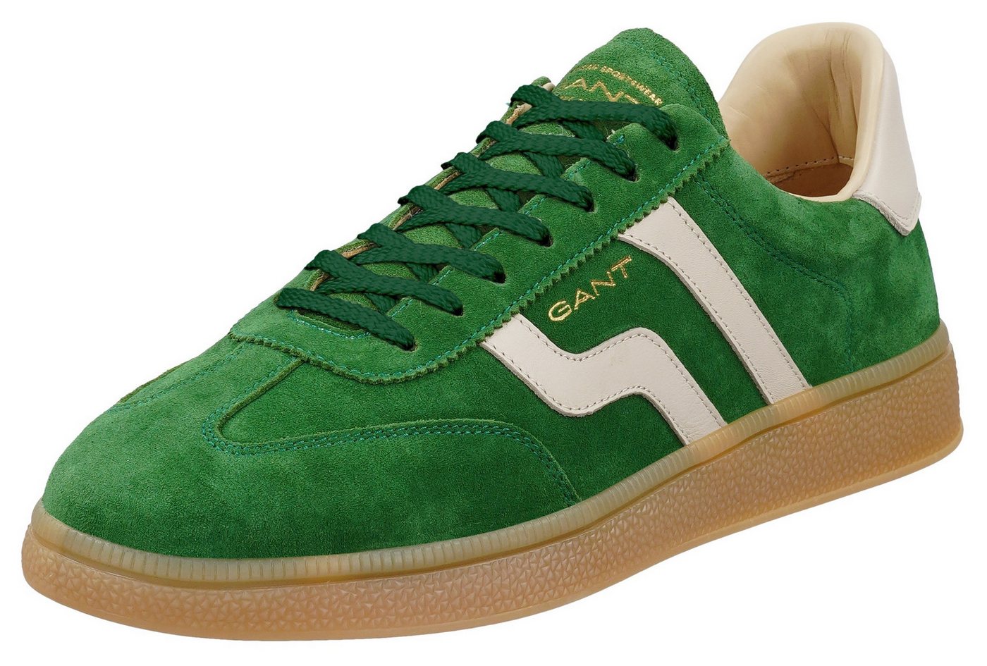 Gant Cuzmo Sneaker Retro Sneaker, Schnürschuh mit Lederinnenausstattung (grün)