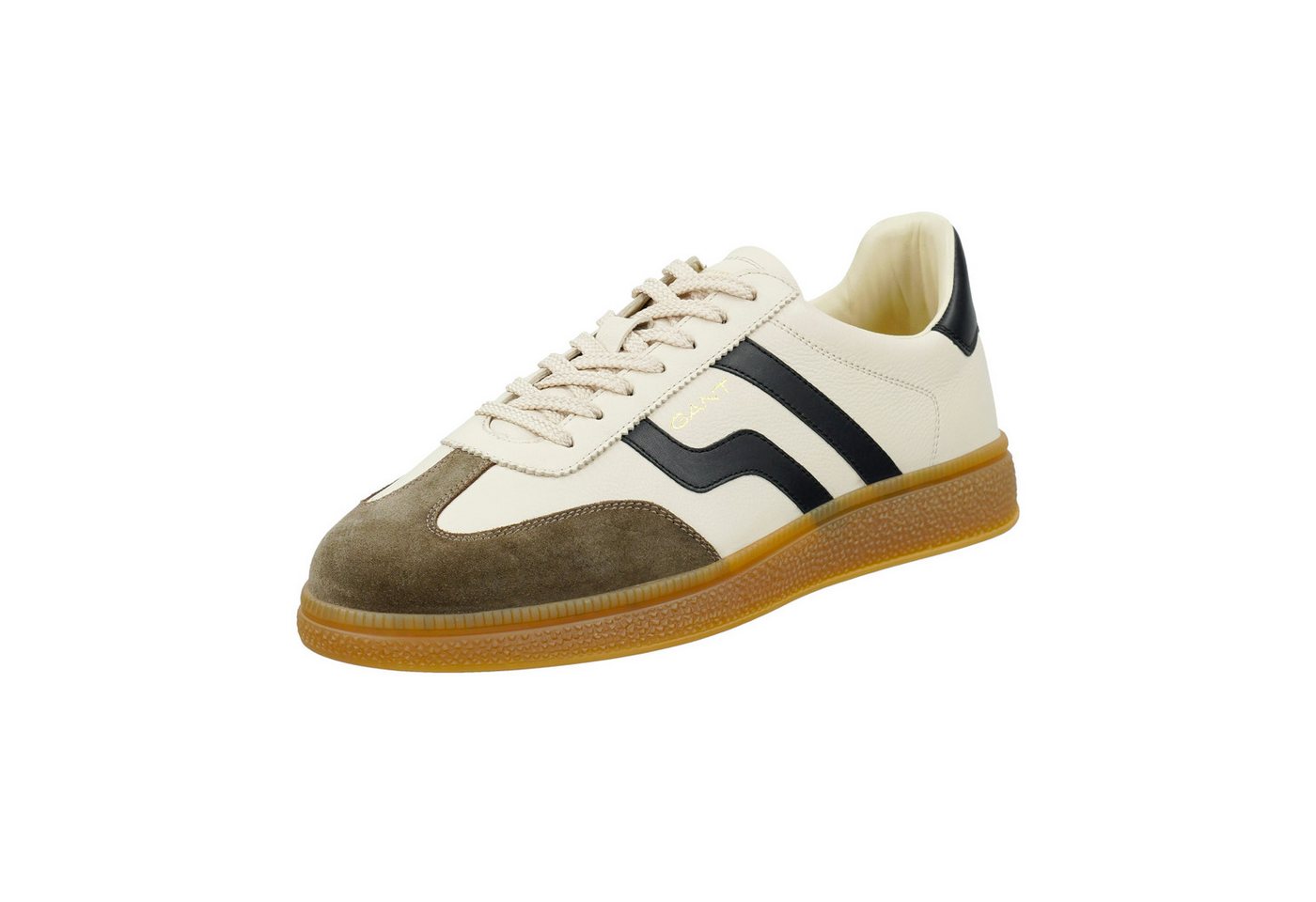 Gant Cuzmo Sneaker Retro Sneaker, Schnürschuh mit Lederinnensohle (weiß)