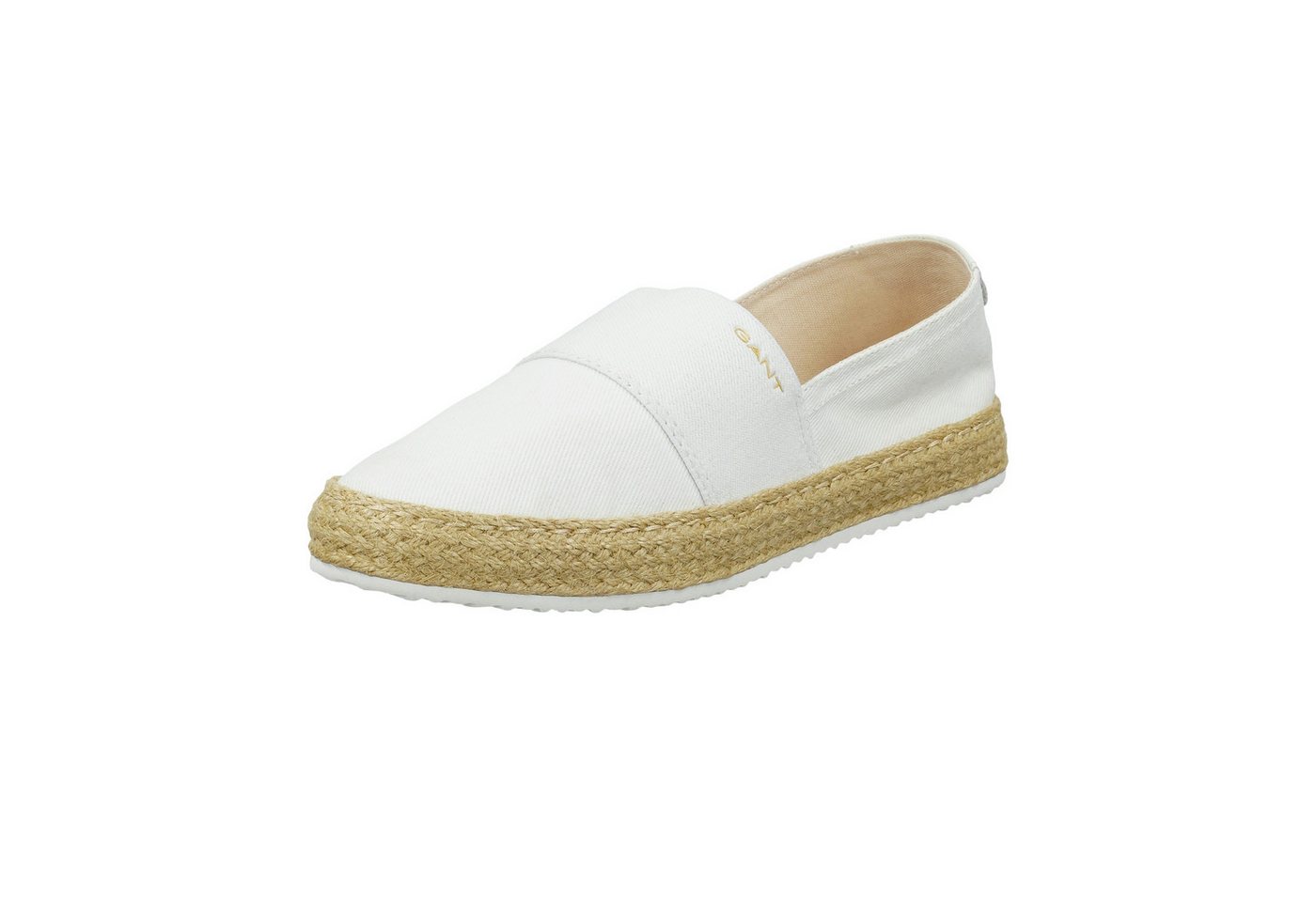 Gant RAFFIAVILLE Espadrille Slipper, Sommerschuh, Loafer zum Schlupfen (weiß)