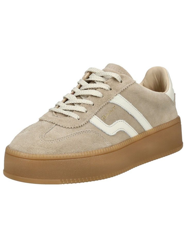 Gant Sneaker Veloursleder Plateausneaker (beige/weiß)