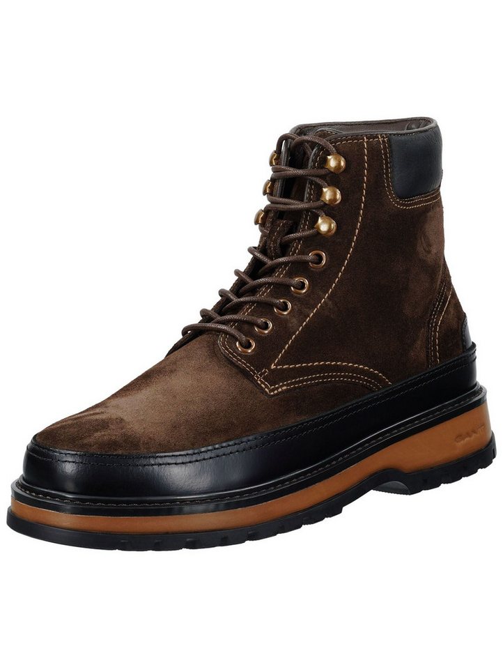 Gant Stiefelette Veloursleder Schnürstiefelette (braun)