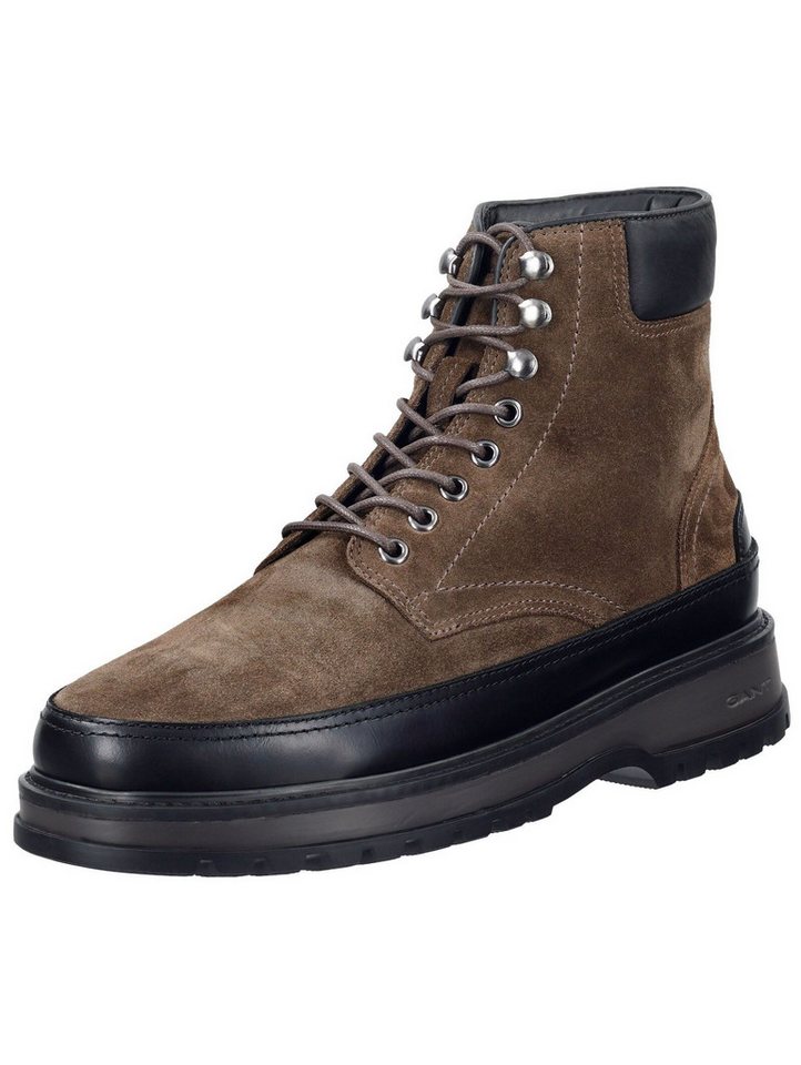 Gant Stiefelette Veloursleder Schnürstiefelette (braun/grau)