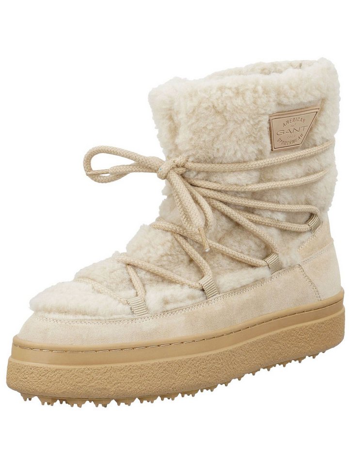 Gant Stiefelette Veloursleder/Textil . Schnürstiefelette (braun)