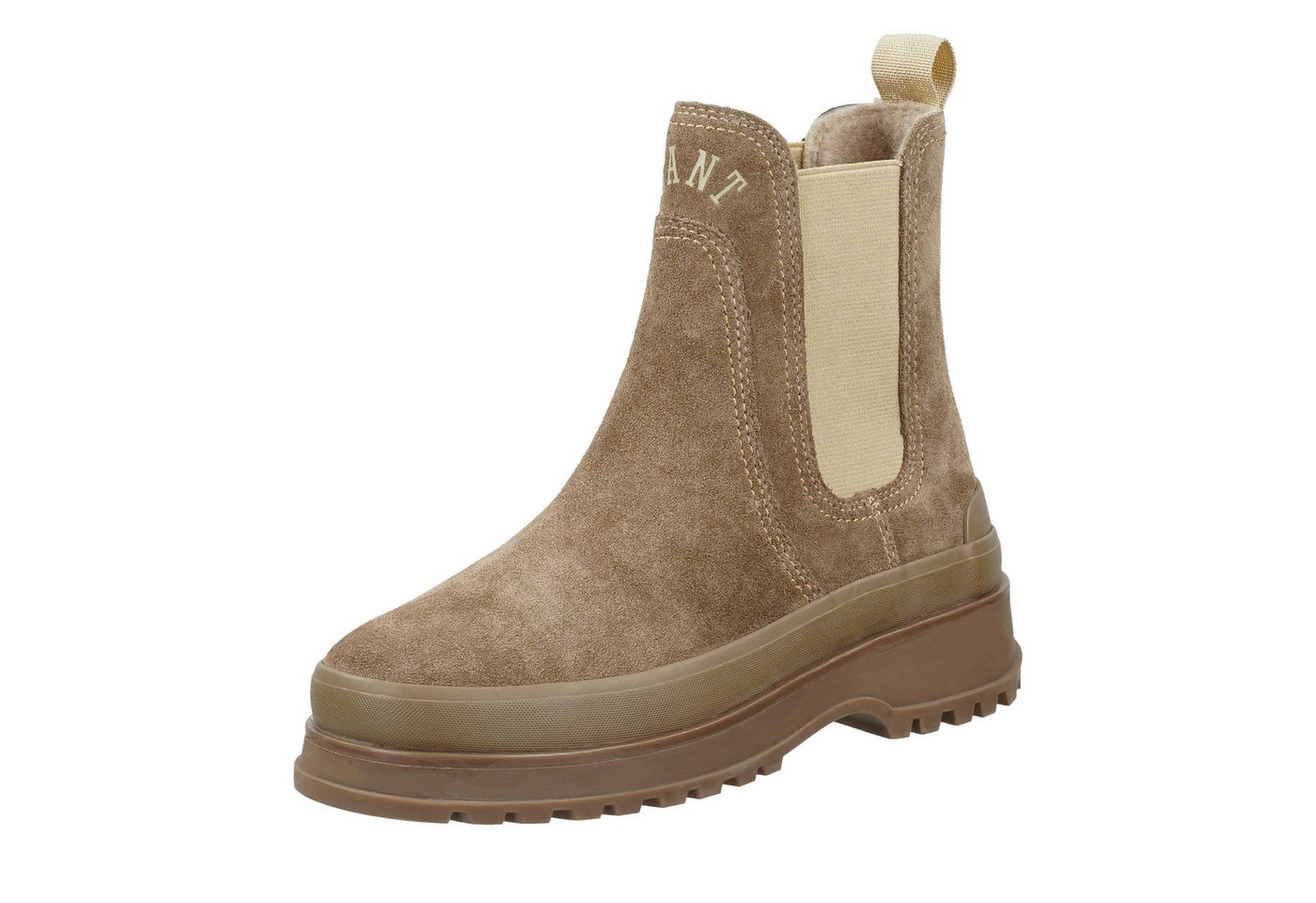 Gant Wintly Winterboots Schlupfboots, Winterstiefel mit Strecheinsatz und Plateausohle