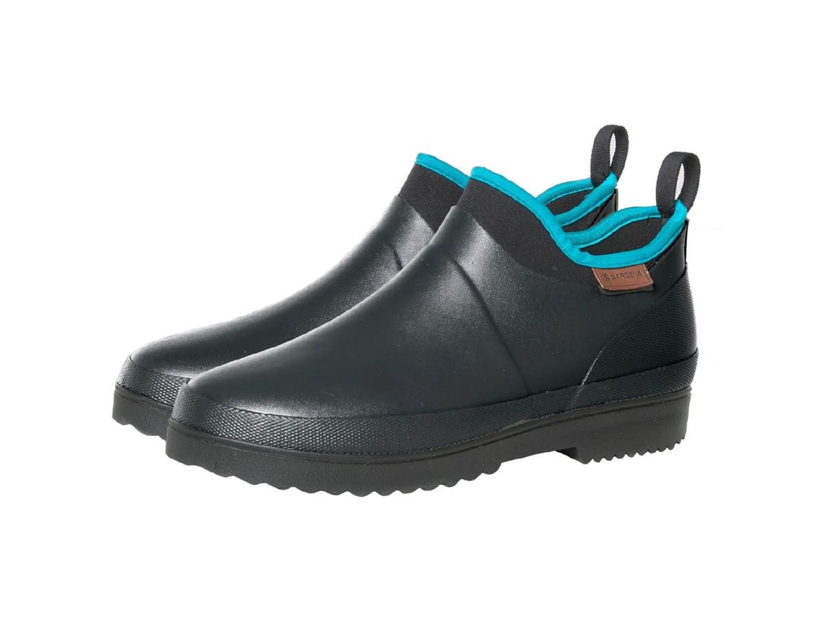 Gardena Gartenstiefel Low Cut Neopren Memory Foam Gr. 45 Gummistiefel mit Inlay, Kontrastsaum & Logo-Profilsohle