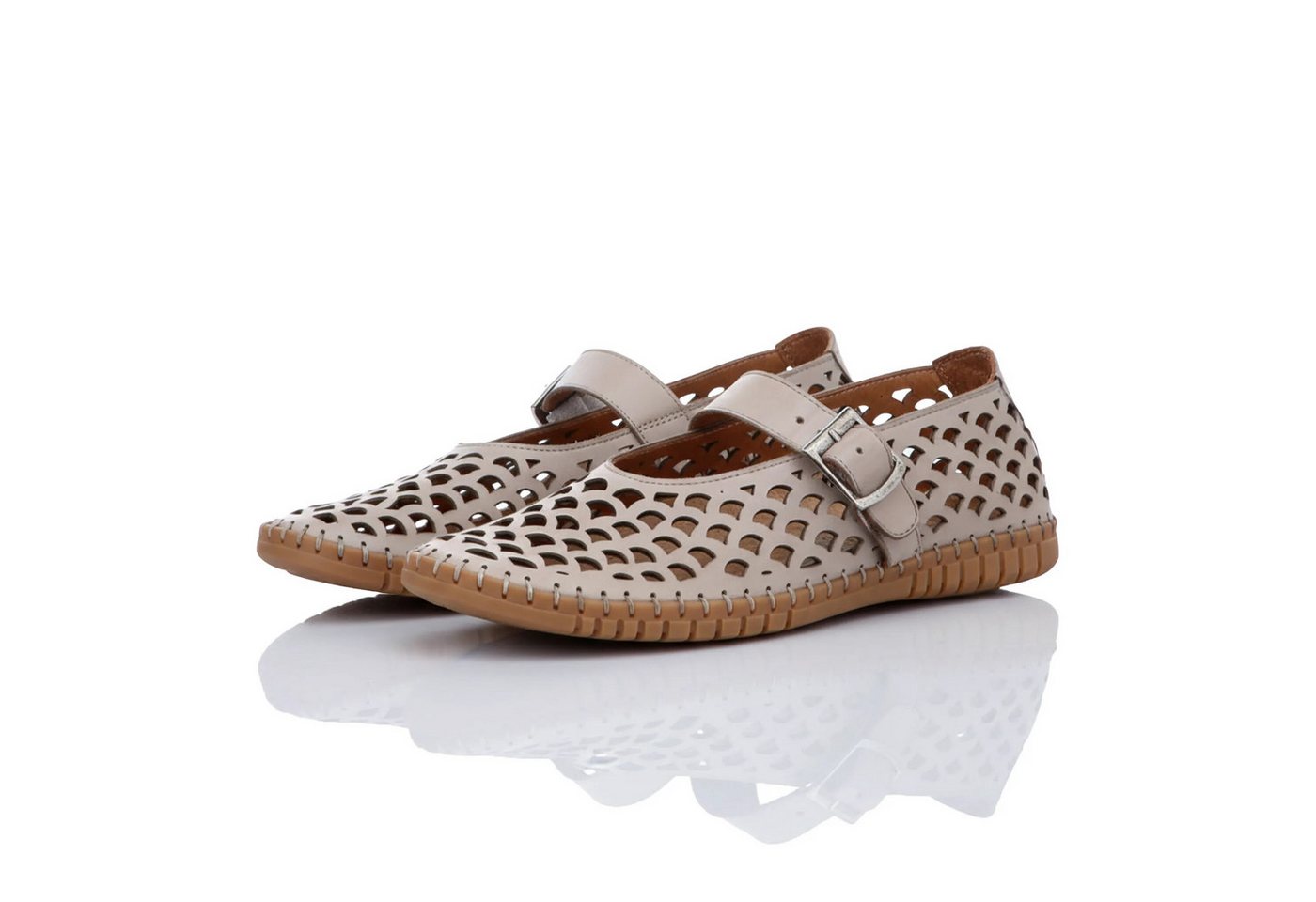 Gemini Damen Ballerina (beige)