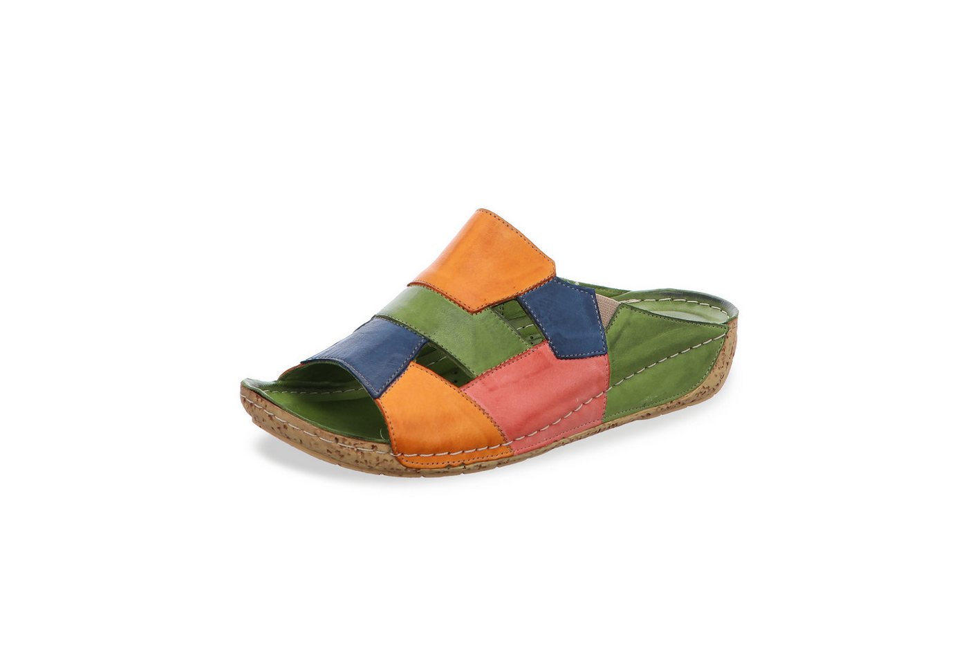 Gemini Damen Pantolette (bunt/grün/orange)