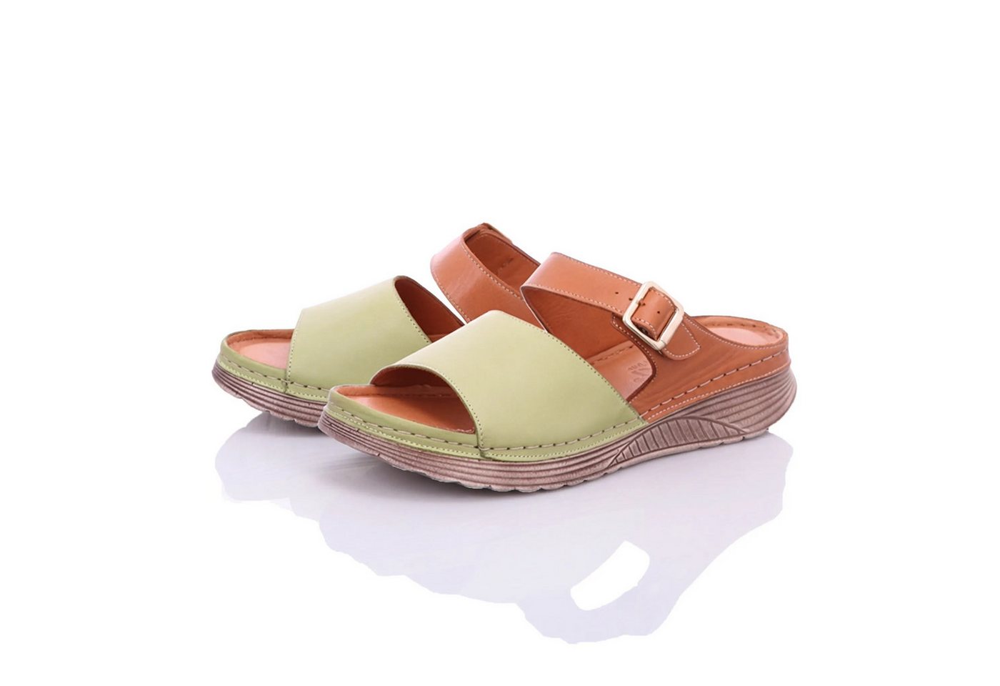 Gemini Damen Pantolette (grün)