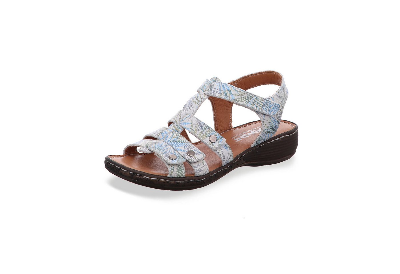 Gemini Damen Sandale (blau/bunt/grün/lila/silber)