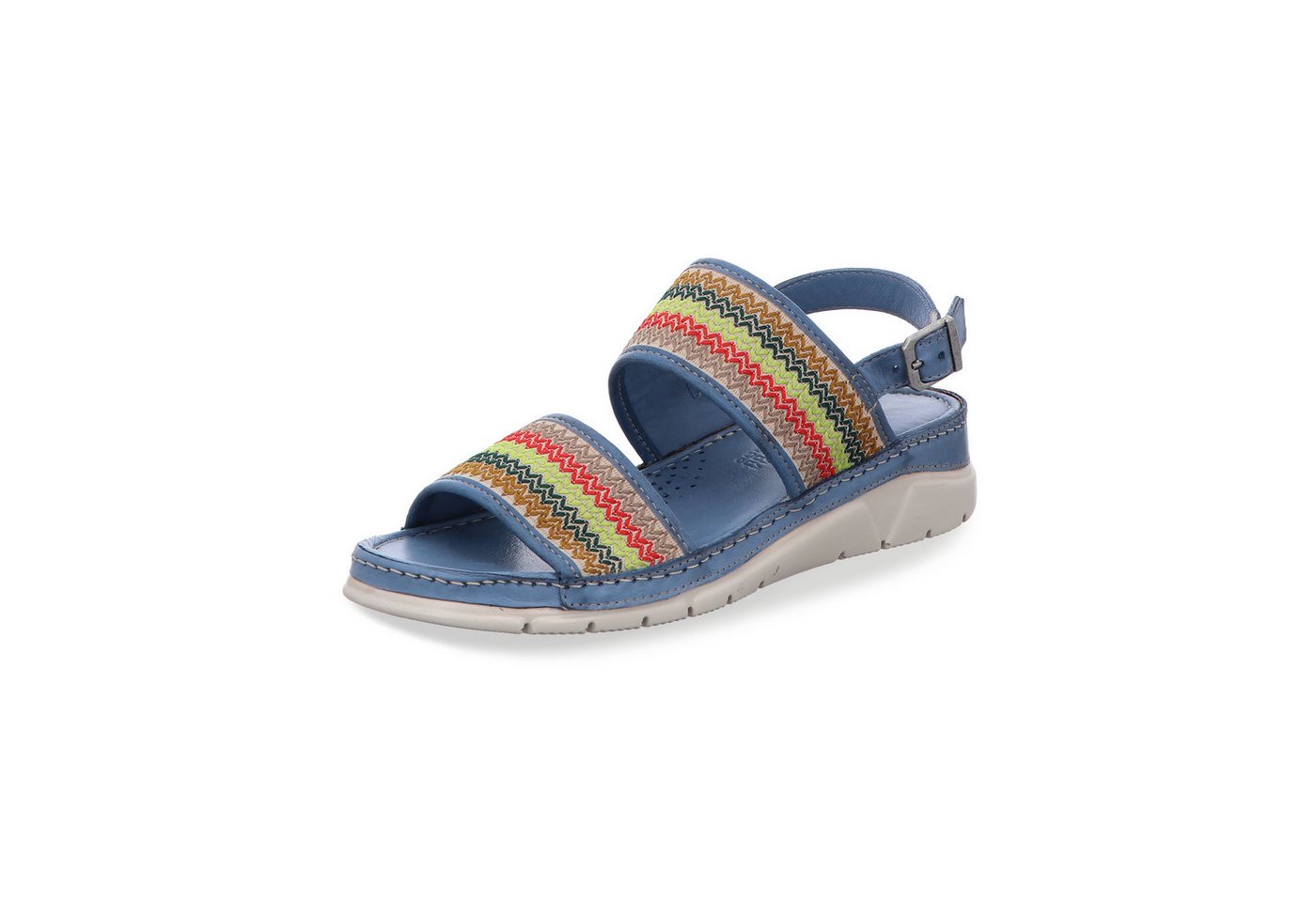 Gemini Damen Sandale (blau/grün/rot)
