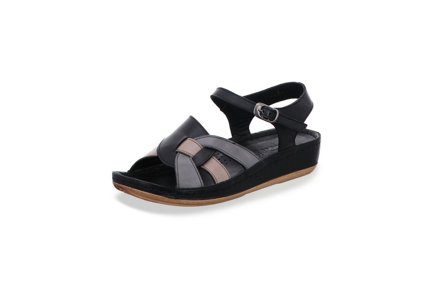 Gemini Damen Sandale (grau/schwarz)
