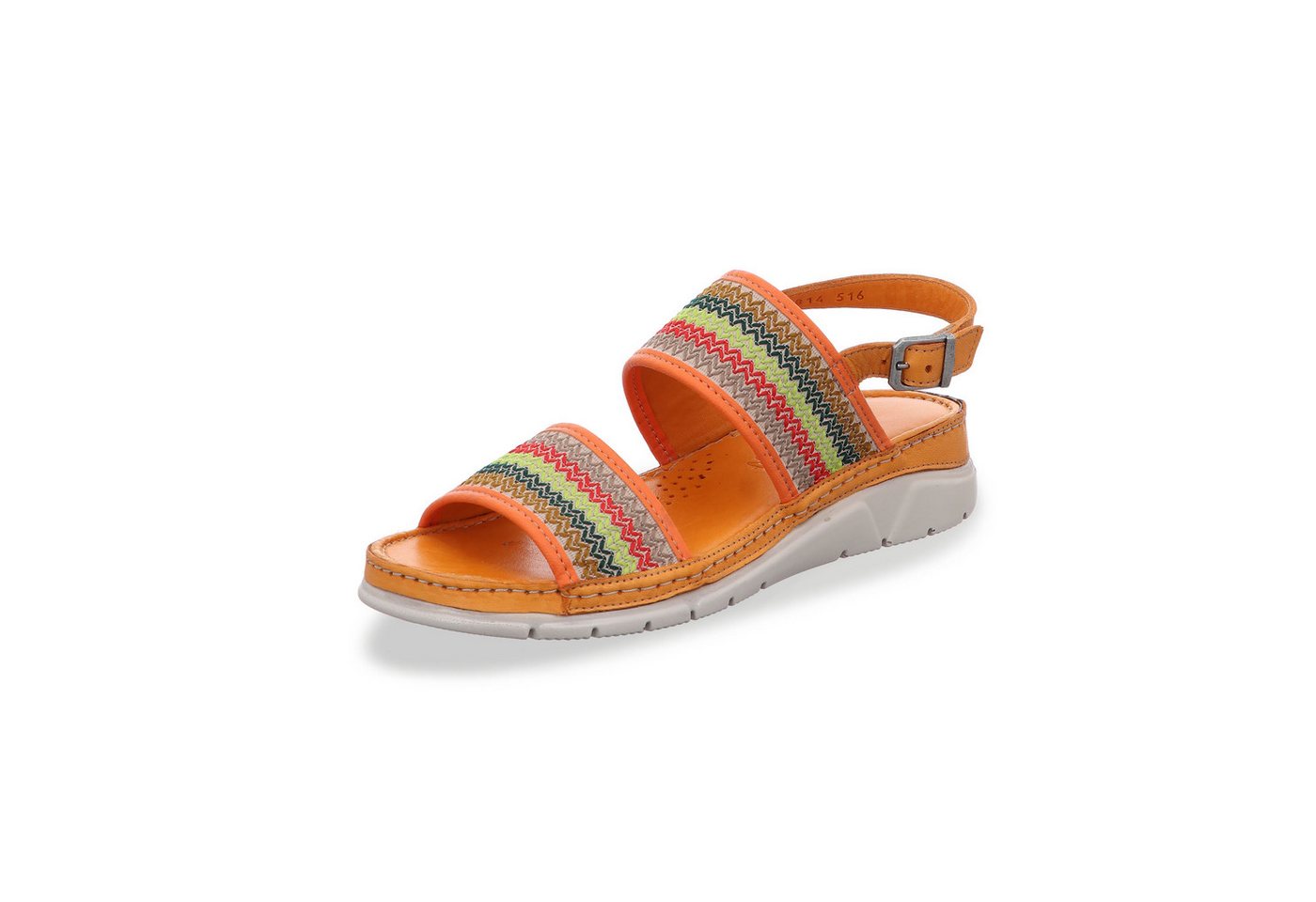 Gemini Damen Sandale (grün/orange/rot)