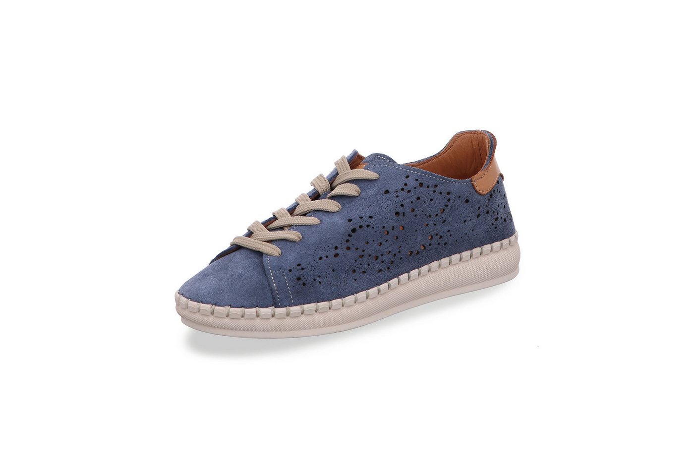 Gemini Damen Schnürschuh (blau/braun)
