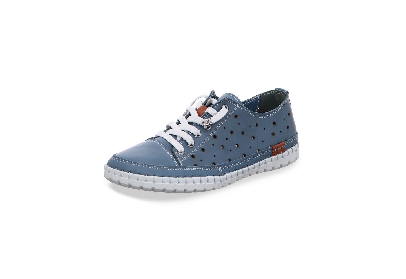 Gemini Damen Schnürschuh (blau/braun)