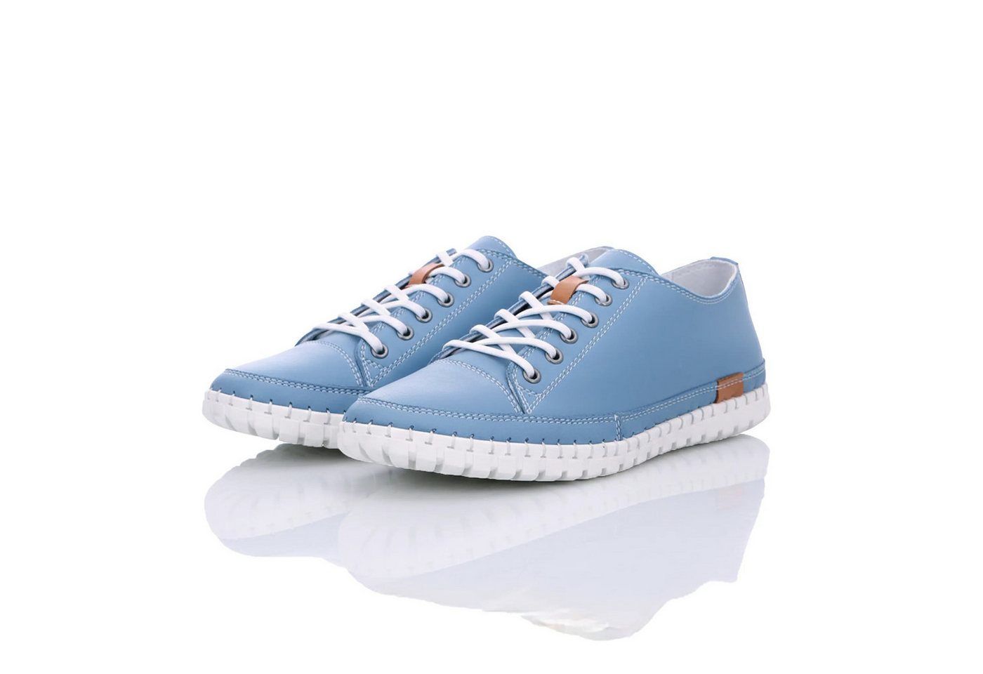 Gemini Damen Schnürschuh (blau/weiß)