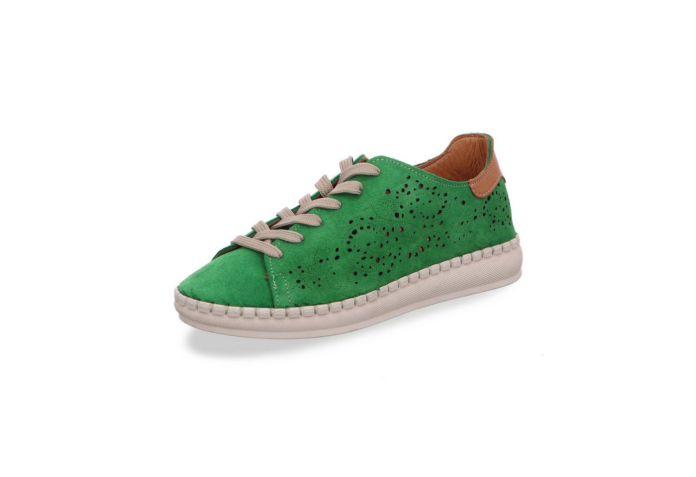 Gemini Damen Schnürschuh (braun/grün)